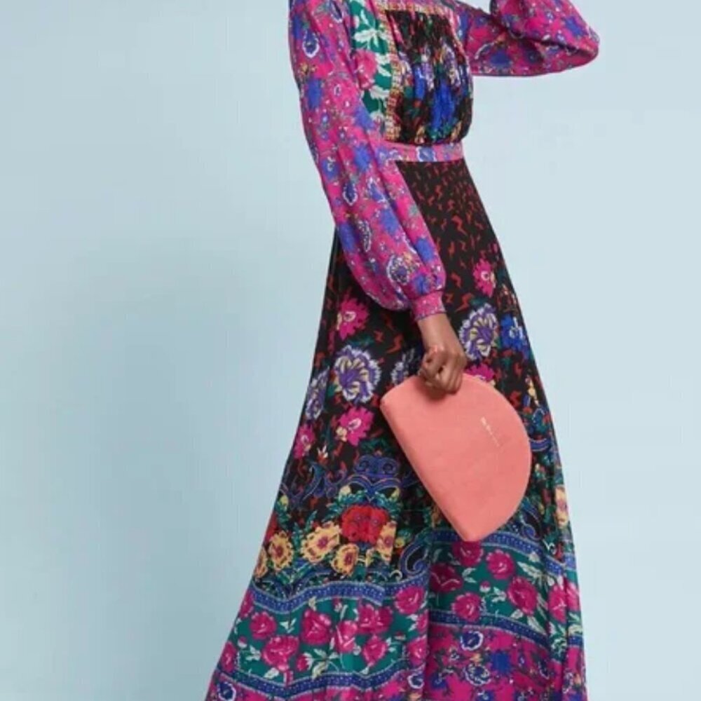 Anthropologie Moulinette Soeurs Emporia Maxi Dress Size 0 NWT - Picture 5 of 5
